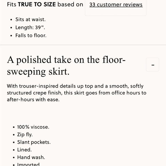 NWT J CREW Trouser maxi skirt in viscose crepe in black - Picture 7 of 7